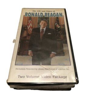 New Sealed The Life & Times of Ronald Reagan 2 Volume VHS Tape Set President USA